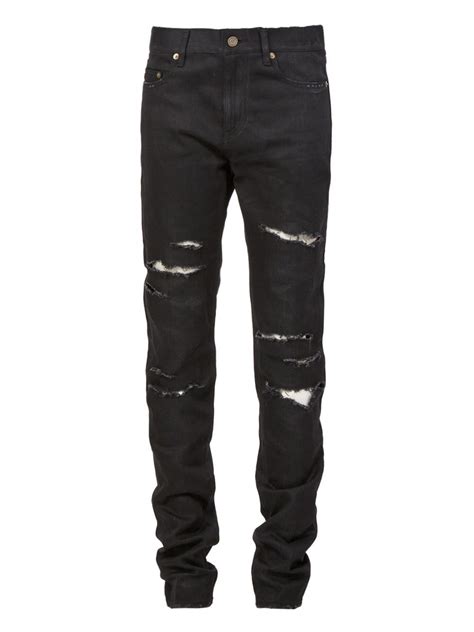 black ysl jeans|farfetch YSL jeans for men.